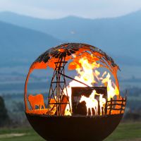 Fire Pit Spherical Sphere Firepit Australia Whipps Designs 023 82