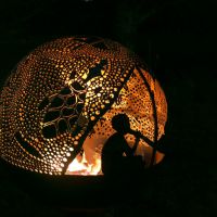 Fire Pit Spherical Sphere Firepit Australia Whipps Designs Indigenous 026 48
