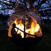 Fire Pit Spherical Sphere Firepit Australia Whipps Designs Indigenous 026 48