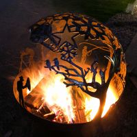 Fire Pit Spherical Sphere Firepit Australia Whipps Designs Tent Fly Fishing Tree4