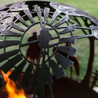 Fire Pit Spherical Sphere Firepit Australia Whipps Designs 023 129