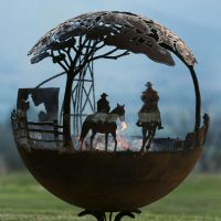 Fire Pit Spherical Sphere Firepit Australia Whipps Designs 023 13